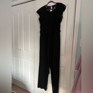 Black one piece dressy jumpsuit